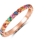 Multi Color Eternity Band