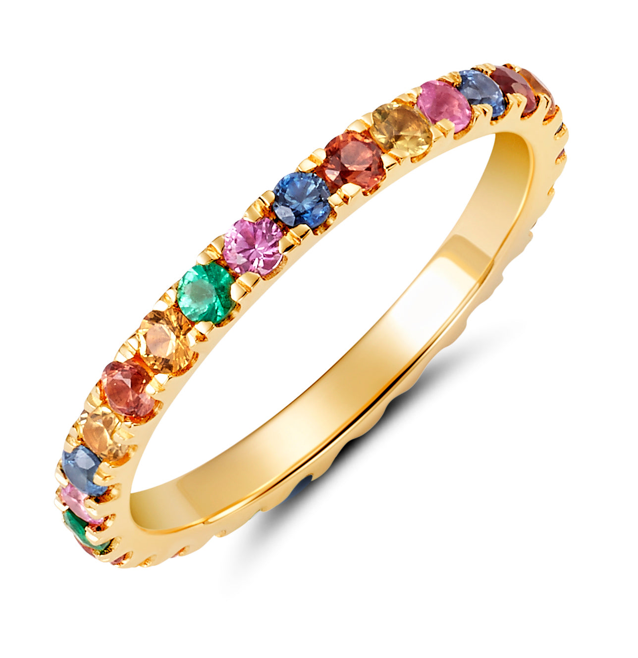 Multi Color Eternity Band – Graziela - Main Image