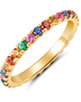 Multi Color Eternity Band