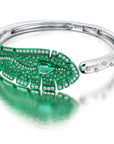 Emerald Folha Bangle