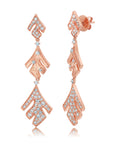 Diamond Samambaia Triple Drop Earrings