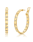 Large Alma Dos Rios Diamond Hoop Earrings