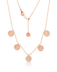 Alma Dos Rios Diamond 5 Charm Necklace