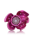 Large Purple Titanium Orchid Brooch