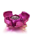 Large Purple Titanium Orchid Brooch