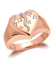 Diamond Coração Ring