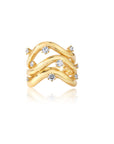 Ouro Rio Triple Diamond Band Ring