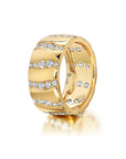 Alma Dos Rios Diamond Cigar Band Ring