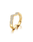 Rio Diamond Double Finger Ring