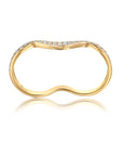 Rio Diamond Double Finger Ring