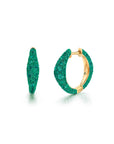 Emerald Bahia Hoop Earrings