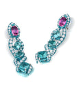 Paraiba Tourmaline & Rubellite Earrings