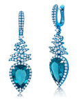 Apatite & Diamond Earrings