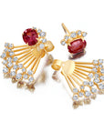 Rubellite & Diamond Açaí Earrings & Jackets