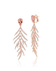 Morganite Folha Earrings
