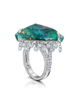 Boulder Opal & Diamond Ring