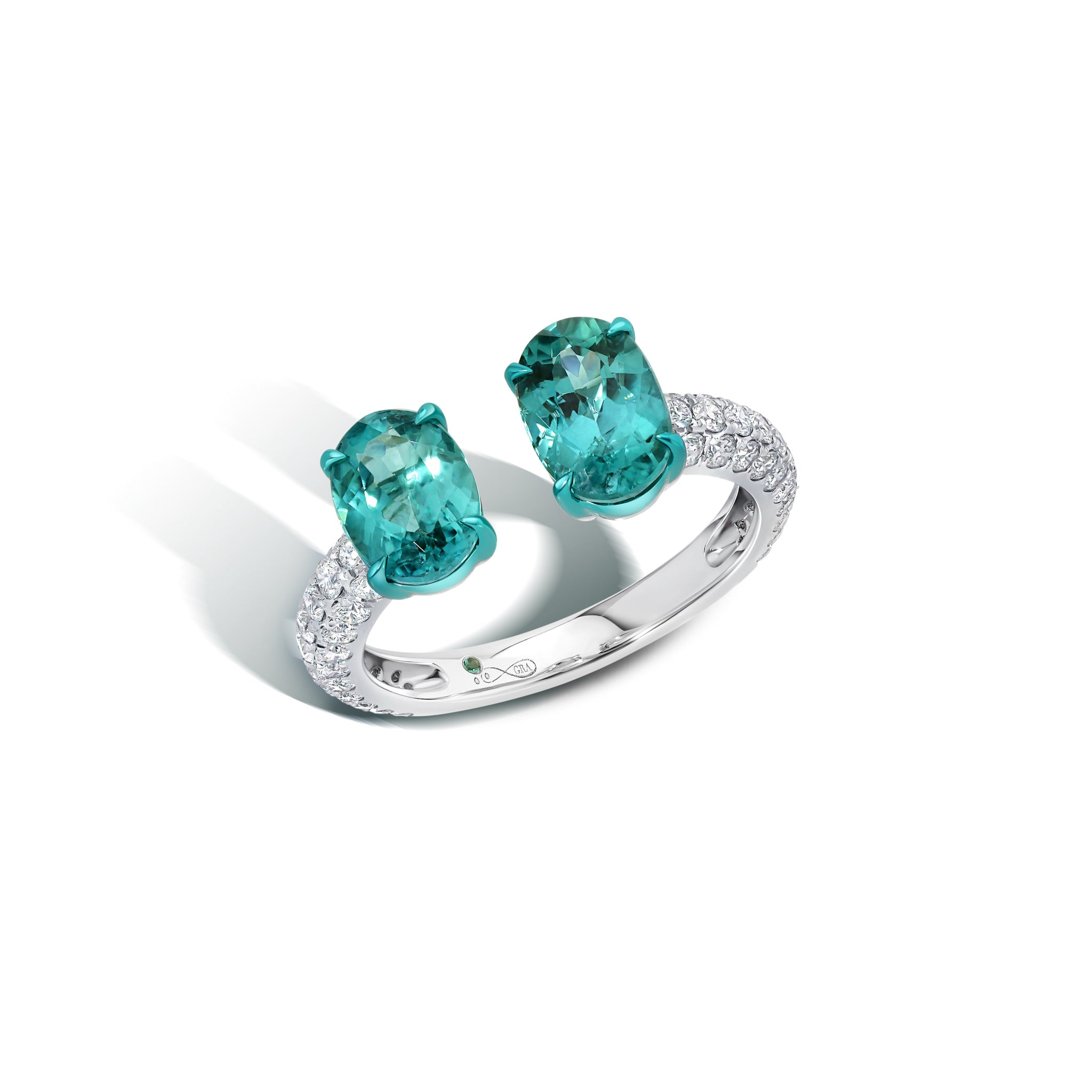Graziela Tourmaline Diamond Open Ring - Main Image