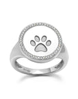 Large Circle Paw Ring