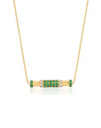 Emerald & Diamond Cavaletti Necklace