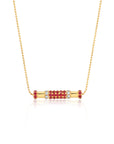 Ruby & Diamond Cavaletti Necklace