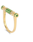 Emerald & Diamond Cavaletti Ring