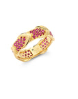 Ruby Chevron Rein Ring
