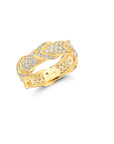 All Diamond Chevron Rein Ring