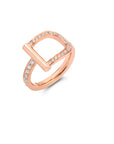 Diamond Stirrup Ring