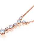 Floating Diamond Drop Necklace