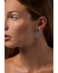 Paraiba Tourmaline & Rubellite Earrings