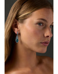 Apatite & Diamond Earrings