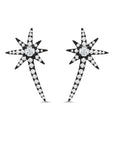 Diamond Shooting Starburst Earrings