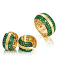 Ouro Emerald Band Ring