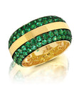 Ouro Emerald Band Ring