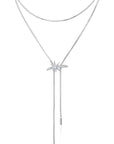 Shooting Starburst Slide Lariat Necklace