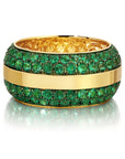 Ouro Emerald Band Ring