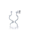 Diamond Drop Mega Swirl Earrings