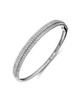 Large Pluma Diamond Bangle