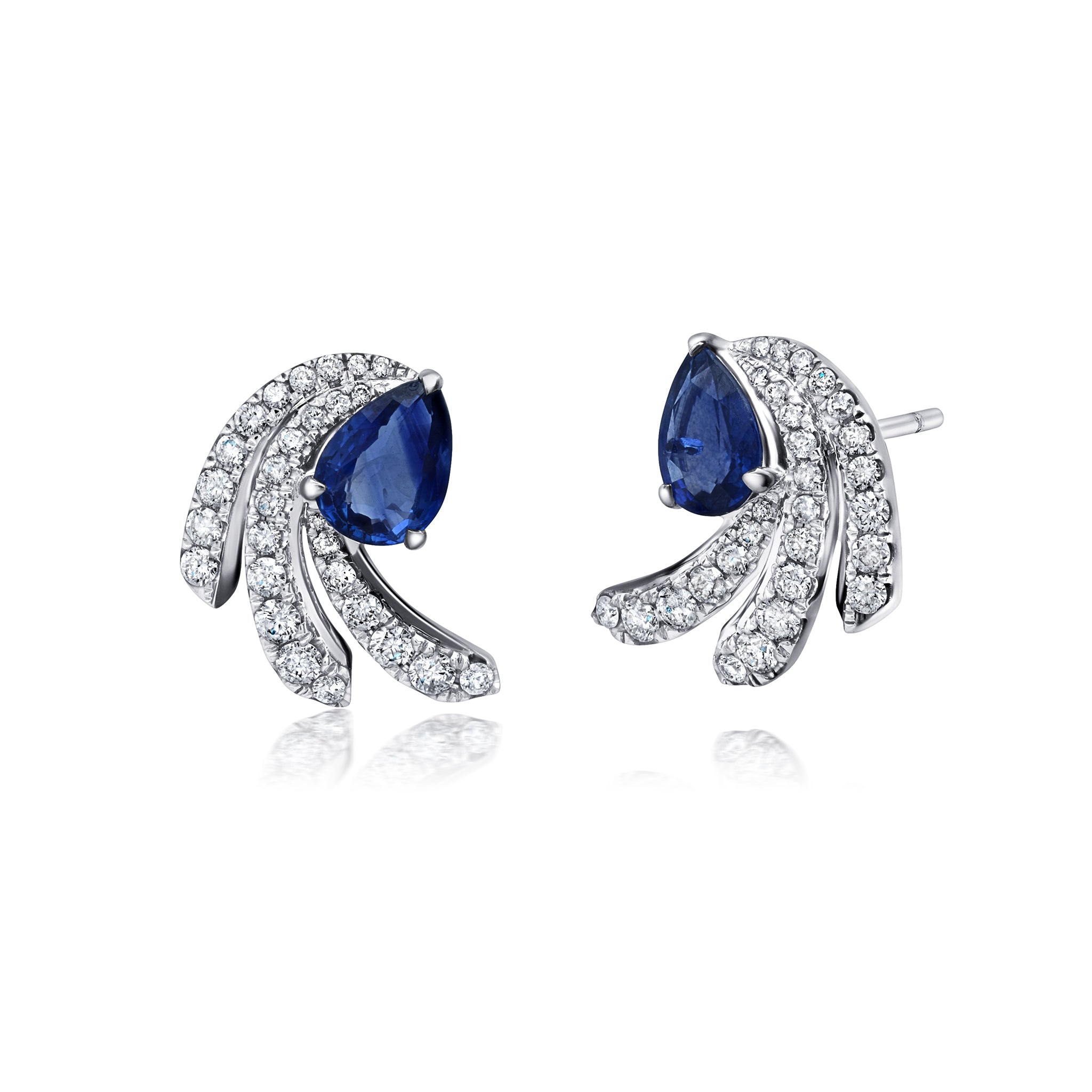 Rio Diamond &amp; Blue Sapphire Earrings