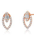 Pluma Diamond Marquesa Open Earrings