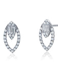 Pluma Diamond Marquesa Open Earrings