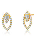 Pluma Diamond Marquesa Open Earrings