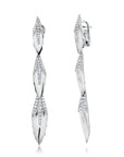 Árvore Detachable Diamond Drop Earrings