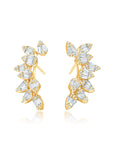 Diamond Marquise Large Ascension Ear Climbers