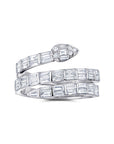 Pear Shaped Ascension 3 Row Diamond Ring