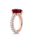 Rubellite & Diamond Statement Ring