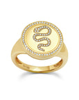 Large Circle Snake Ring