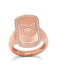 Rectangle Cat Pill Box Ring