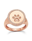 Large Circle Paw Ring