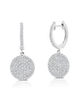 Graziela Gems - Diamond Disc Earrings - White Gold
